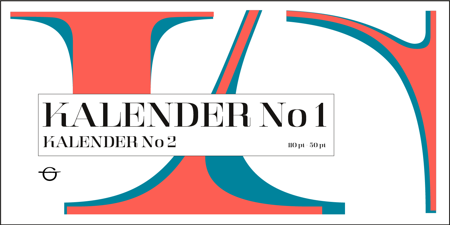 Przykładowa czcionka Kalender Serif #2